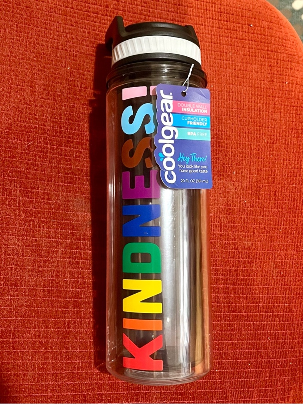 Courageous 'KINDNESS' NWT Rainbow Water Bottle - 20 oz